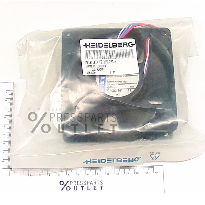 Fan AL 119x38NHR - F2.115.2531/ - Luefter AL 119x38NHR