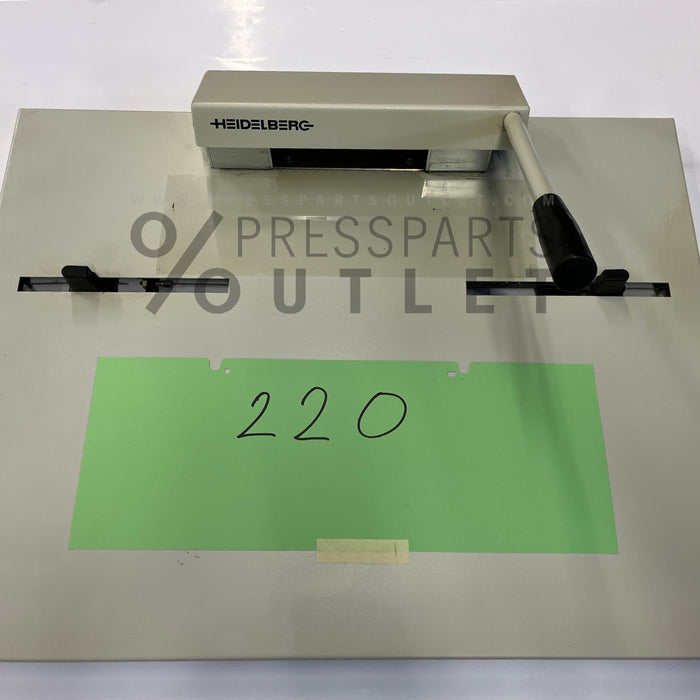 NELA / Heidelberg Puncher width up to 220 mm - A1.090.9016/A - NELA / Heidelberg Stanze 220 mm
