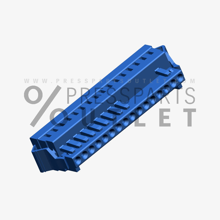 Spring steel rail 16polig  17-32 X11 - 00.783.0532/01 - Federleiste 16polig  17-32 X11