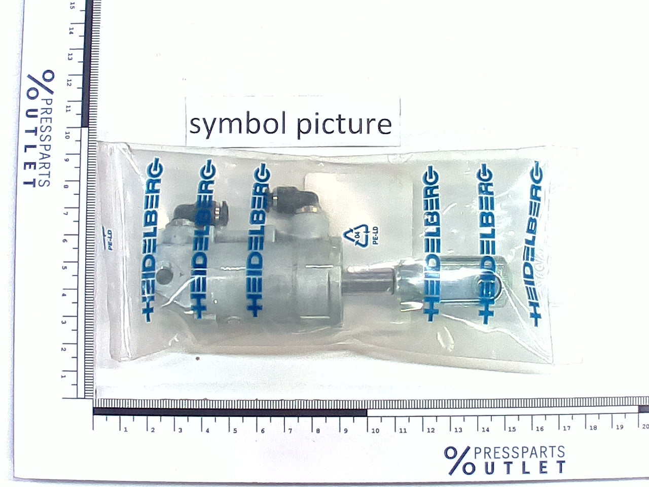 Pneumatic cylinder D25 H50 - 00.580.4101/03 - Pneumatikzylinder D25 H50