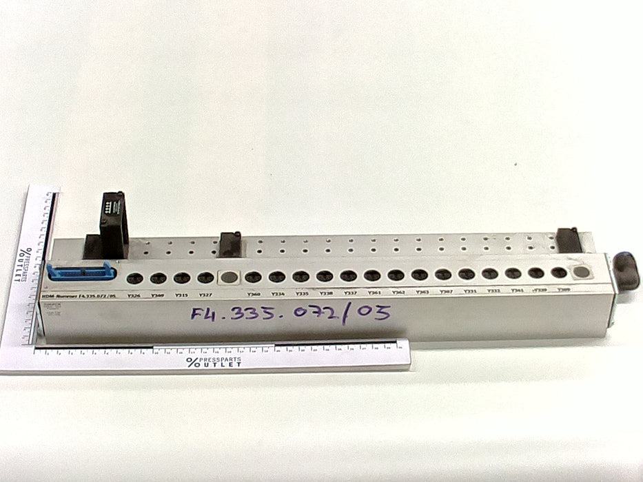Support bar cpl Midivent.Leiste - F4.335.072 /05 - Leiste kpl Midivent.Leiste