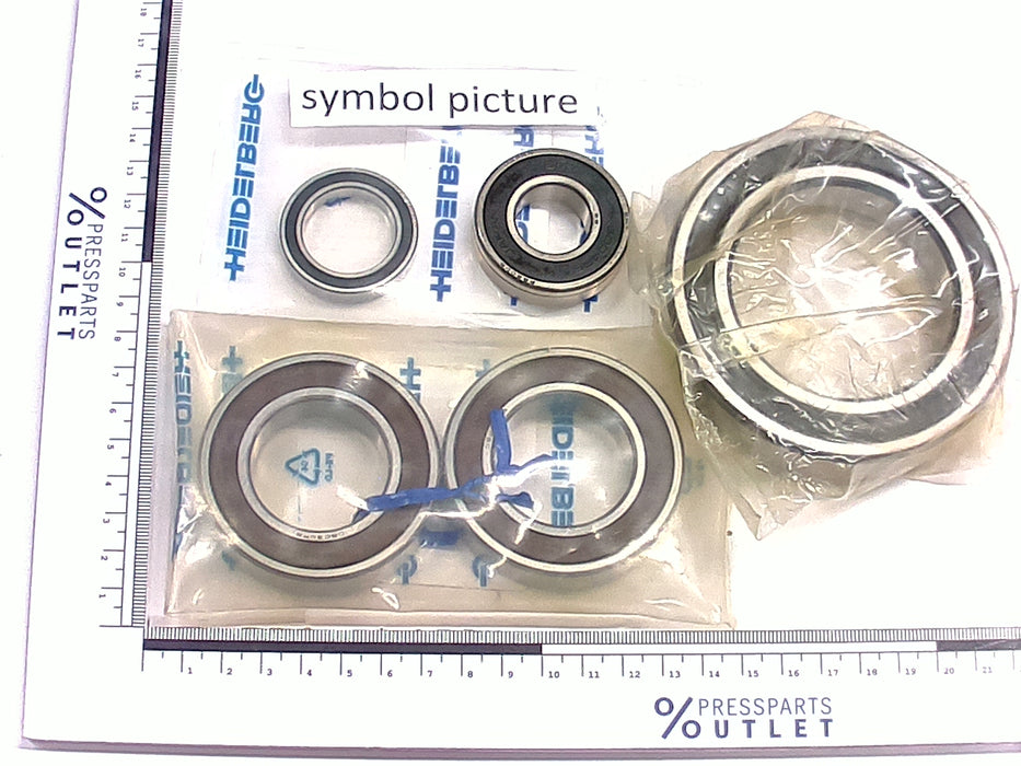 Grooved ball bearing 63005-2RS1TN9/V - 00.520.1885/ - Rillenkugellager 63005-2RS1TN9/V