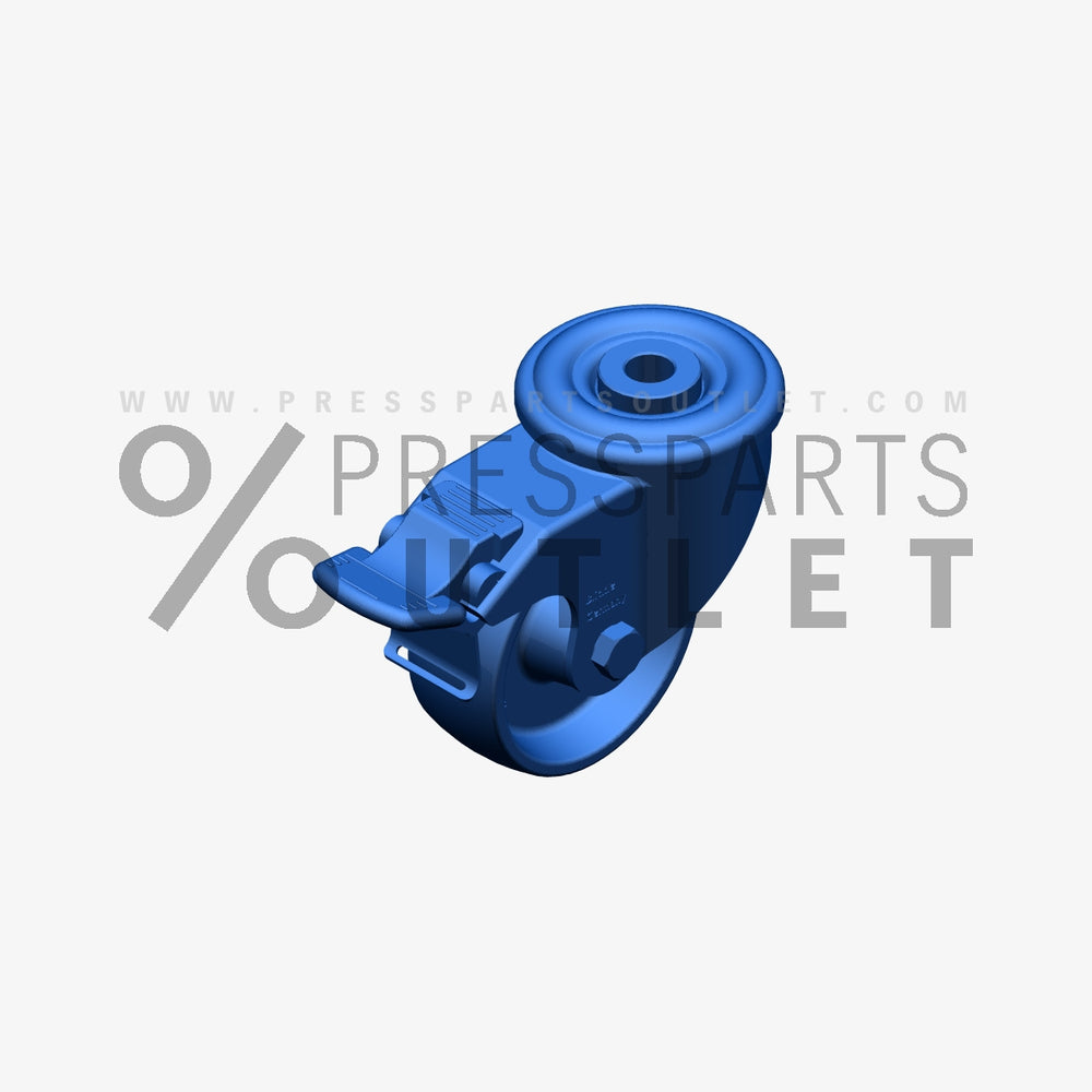Guide roller D=80 B=33 H=102 - FX.1005021/00 - Lenkrolle D=80 B=33 H=102