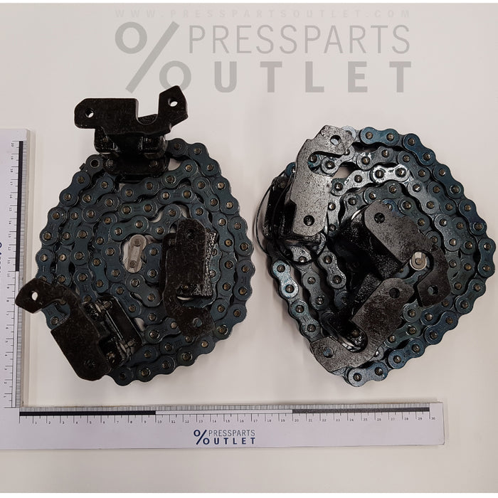 Set of roller chains - MV.029.487 /06 - Rollenkettensatz GS-Niederstapel