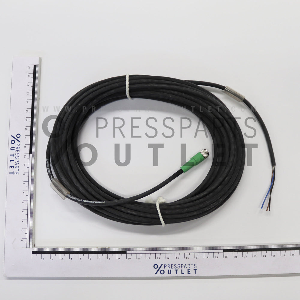 Fem.cable connect. 10mlang/Dose M8/3pol. - ZM.040308 - Kabeldose 10mlang/Dose M8/3pol.