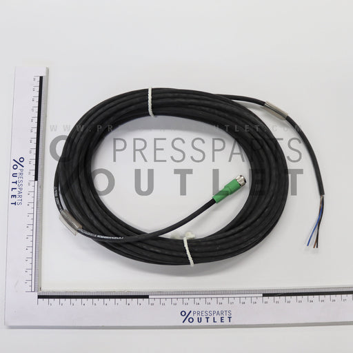 Fem.cable connect. 10mlang/Dose M8/3pol. - ZM.040308 - Kabeldose 10mlang/Dose M8/3pol.