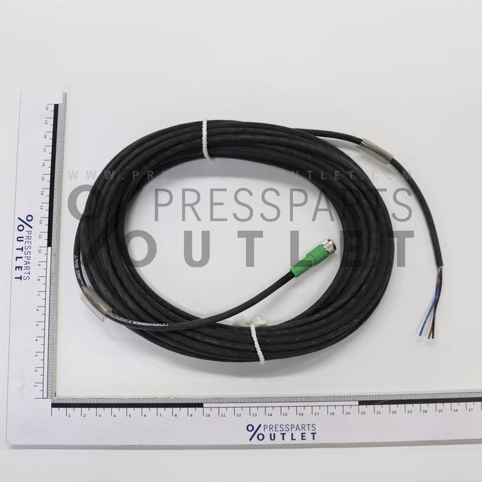 Fem.cable connect. 10mlang/Dose M8/3pol. - ZM.040308 - Kabeldose 10mlang/Dose M8/3pol.